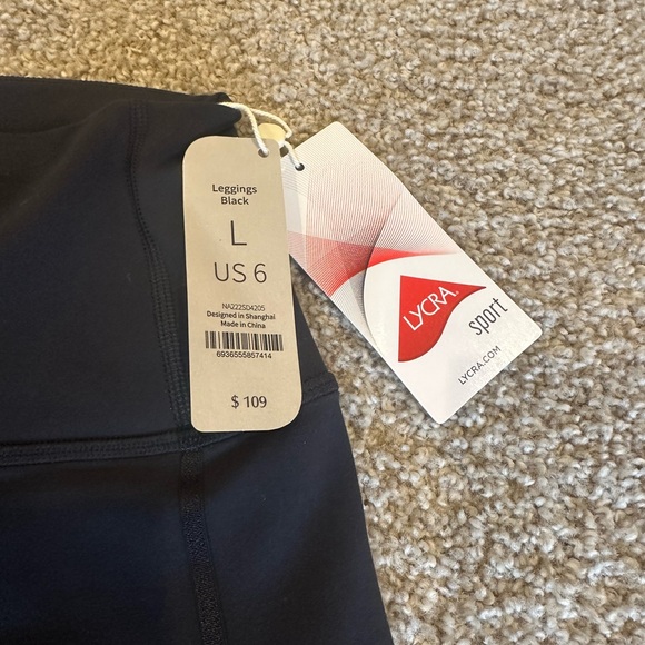 NWT Neiwei women’s Dance Sport leggings in black size L - Picture 4 of 5